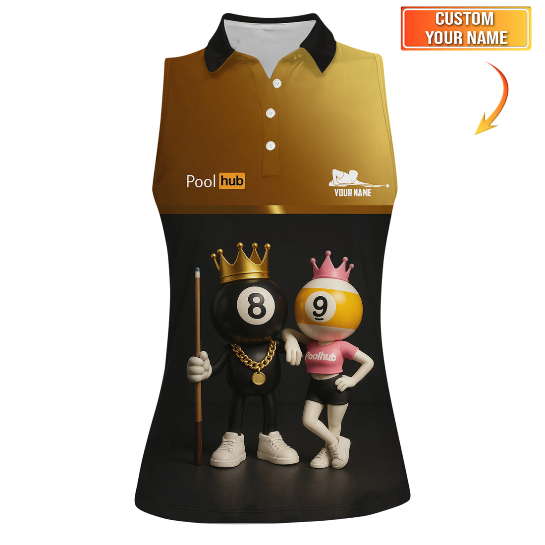 Polo PoolHub Royal 8 & 9 Billiard Graphic Shirt Collection