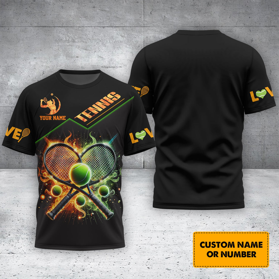 Custom Name Shirt Tennis, Galaxy T-Shirt 3D Design Personalized, Lightweight Sportswear, Gift for Tennis Players