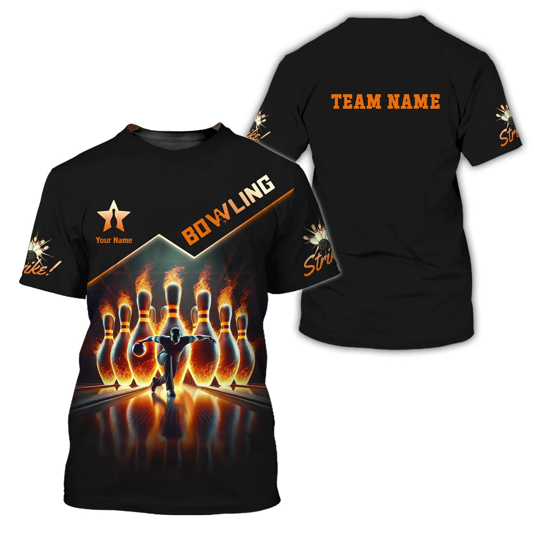 Personalized Name & Team Bowling Shirt 3D, Bowling Jersey, Bowling Shirts Custom, Gift For Bowler