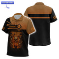 Classic fit men's bowling shirt with 