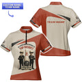  Women's bowling jersey with skull graphics and custom team name